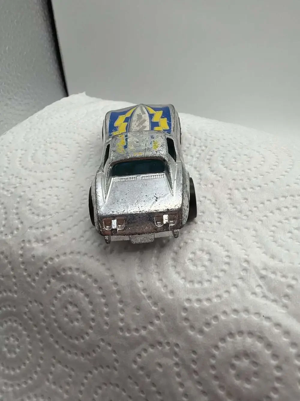 Vintage 1975 Hot Wheels Super Chromes Corvette Stingray Chrome Die-Cast Toy Car